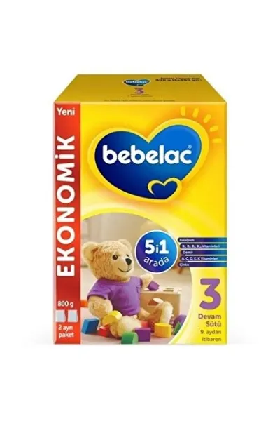 Bebelac 3 Devam Sütü 9 Ay+ 800 gr
